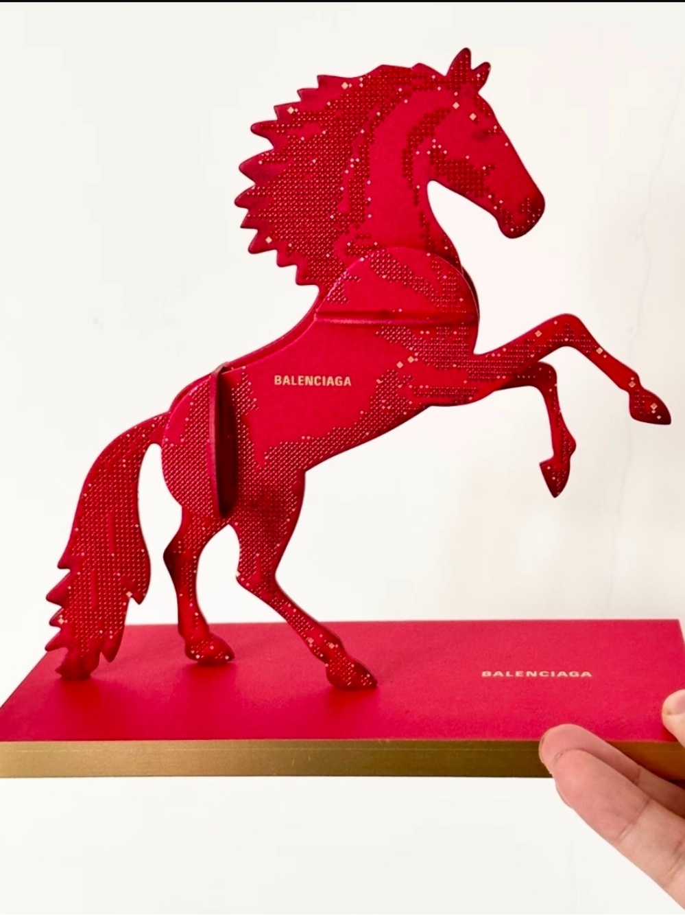 Balenciaga Horse Decor Set With Envelopes New In Box
